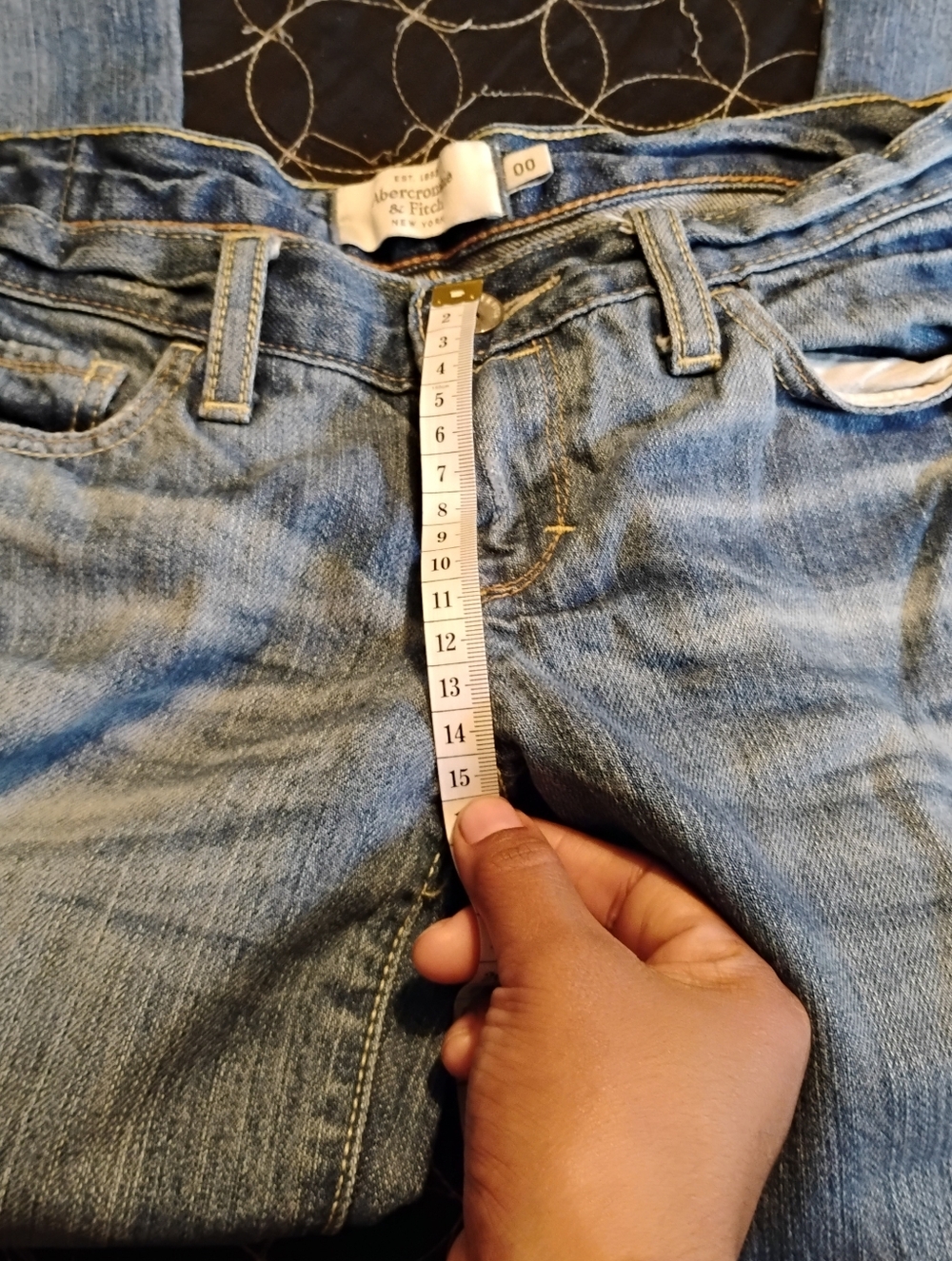 Abercrombie & Fitch Women's Faded Blue Bootcut Jeans - Picture 6 of 7